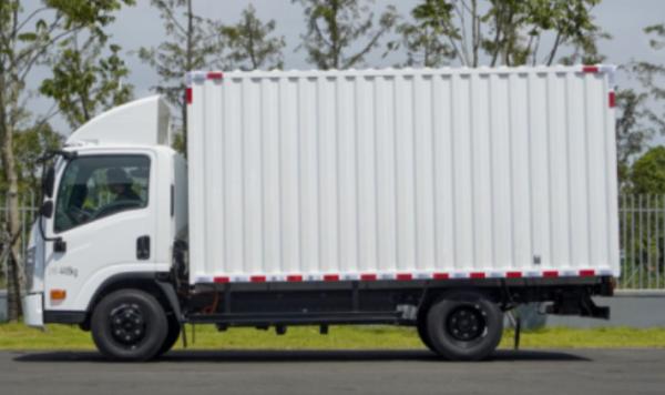 Caminhão leve elétrico puro fechado de Van Truck 100KM/H da escala de 310KM