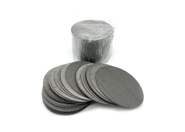 100 Micron 316l Sintered Stainless Steel Mesh Filter Discs