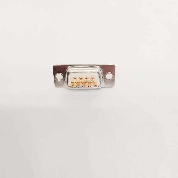 D-SUB Connector DB-9K 9 Pin Female Soldering Type for Industrial Equipment and RS-232 Communication