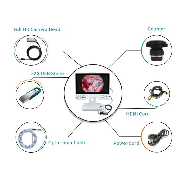 15.6 Inch 4K Medical Endoscope Camera with 8h Battery IPX8