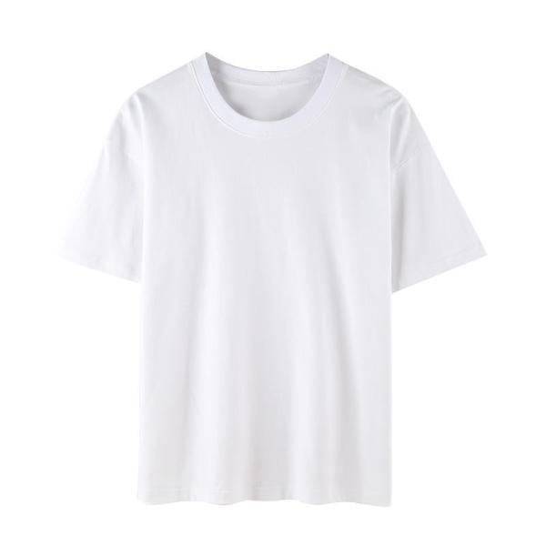 240 G Fashion Short Sleeve Round Collar Large Size Cotton T-Shirt