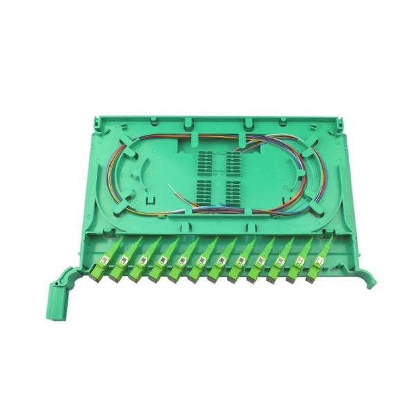 12-144 Cores Capacity 19-Inch Patch Panel Made of Cold Rolled Steel for Fiber Optic Equipment