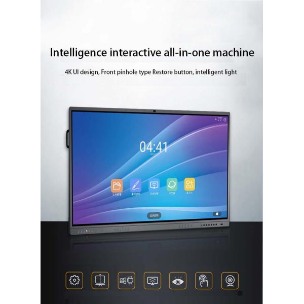 Whale Screens Android Based Virtual Smart Board 110 Inch Smart Interactive Lcd Display Whiteboard Flat Panel With Mobile Stand