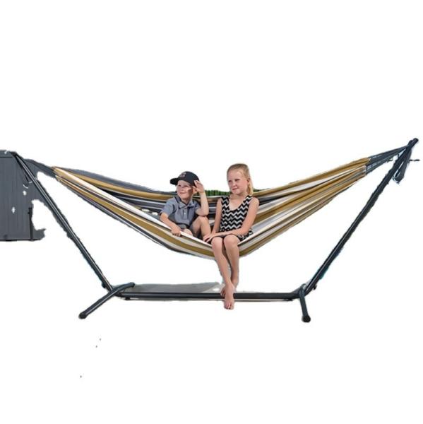 Outdoor Furniture Customized Logo 10ft Steel Stand Hammock Combo with and 300LBS Capacity