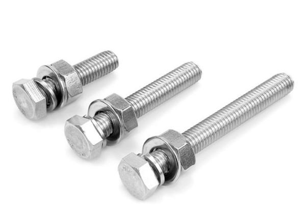 Hex Drive 8.8 Grade Stainless Steel Bolts 120 Thread Length Polished Hex Head Bolts 1 Pitch