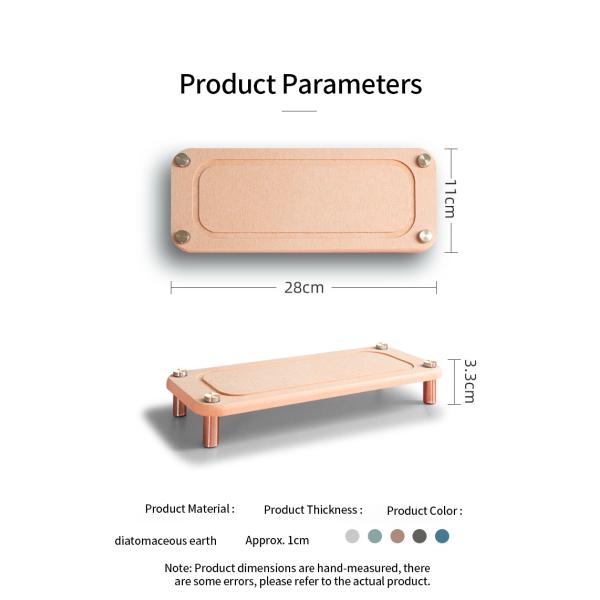 Sustainable Diatomite Toothbrush Cup Coaster for Bathroom Counter Super Absorbent Design