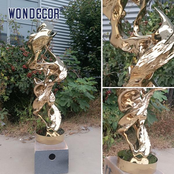 Large abstract outdoor plaza metal art the Taihu Lake rockery stainless steel sculpture