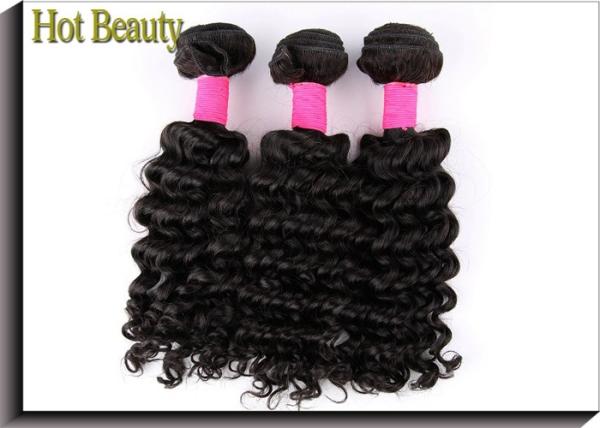 Natural 5A Virgin Brazilian Hair Curly , 22 inch Lady Hair Extensions