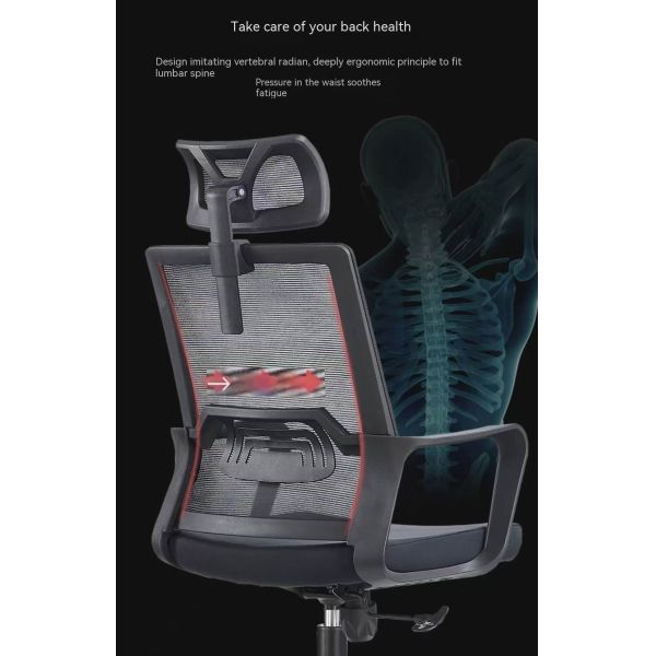 High Back Mesh Swivel Office Staff Chair Meeting Room Sitting Chair