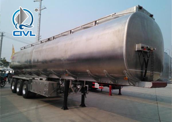 3 Axles CIVL Brand 42,000 Liter Fuel Tanker Semi Trailer With 4 Inch Manhole Cover
