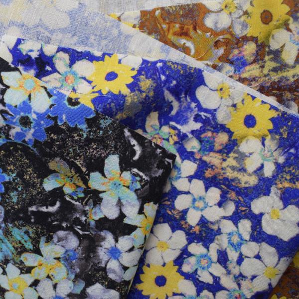 Сплетенный цветочный узор 100% ткани Challis ткани вискозы вискозный напечатанный цифров вискозный