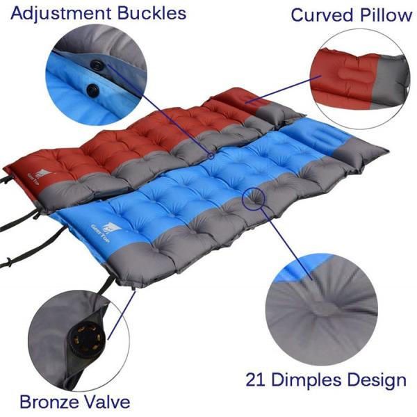0.35kg Travel Honeycomb Self Inflating Camping Mattress