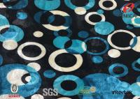 Floral Printed Burnout Silk Velvet Fabric , Stretch Velvet Dress Fabric FDY 75D+SP 40D
