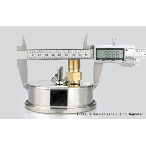 Clamp Type Design 100mm Axial Hydraulic Oil Pressure Gauge for Precise Measurements