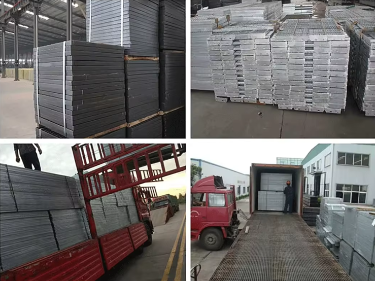 ASTM A1011 Galvanized Sheet Steel Grating Roof Walkway Safety Grating Panel 30x100mm
