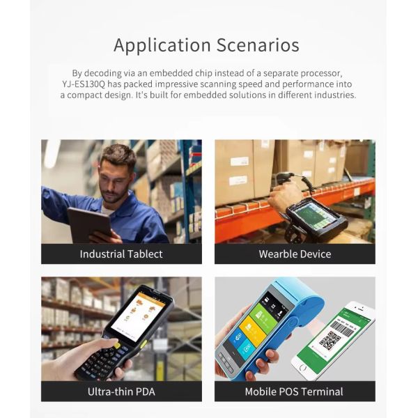 Micro Barcode Scan Engine Embedded Barcode Scan Module High Resolution