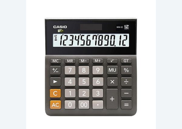 For Authentic Casio Casio MH-12 Wide body 12 figure solar large size Business daily office