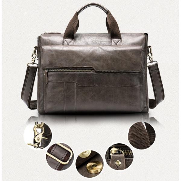 Leather Laptop Briefcase For Men Or Women Office School Bag BRB04