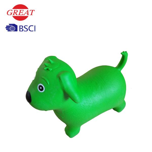 Inflatable Dog Space Hopper , Green Hopper Ball 52*47*25cm Plastic Bags / Box Packing