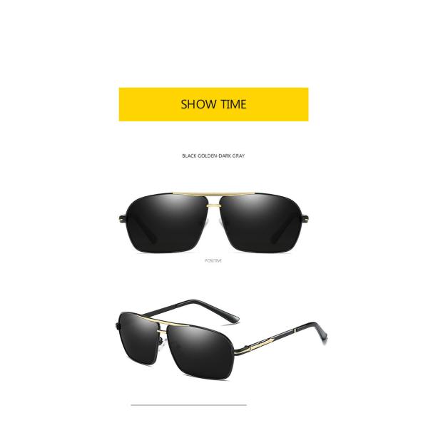 UV400 Mens Luxury Sunglasses Bridge Sport Metal Frame TAC Man Night Driving