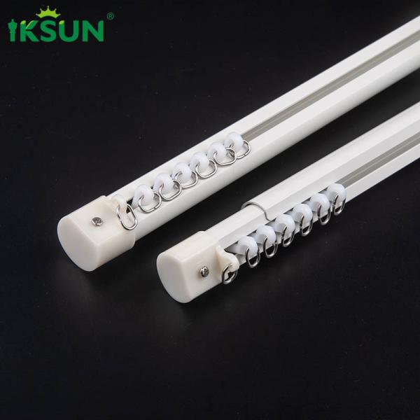 25-55 Window Hanging Tension Curtain Rod Double Adjustable Curtain Rod 1 Set