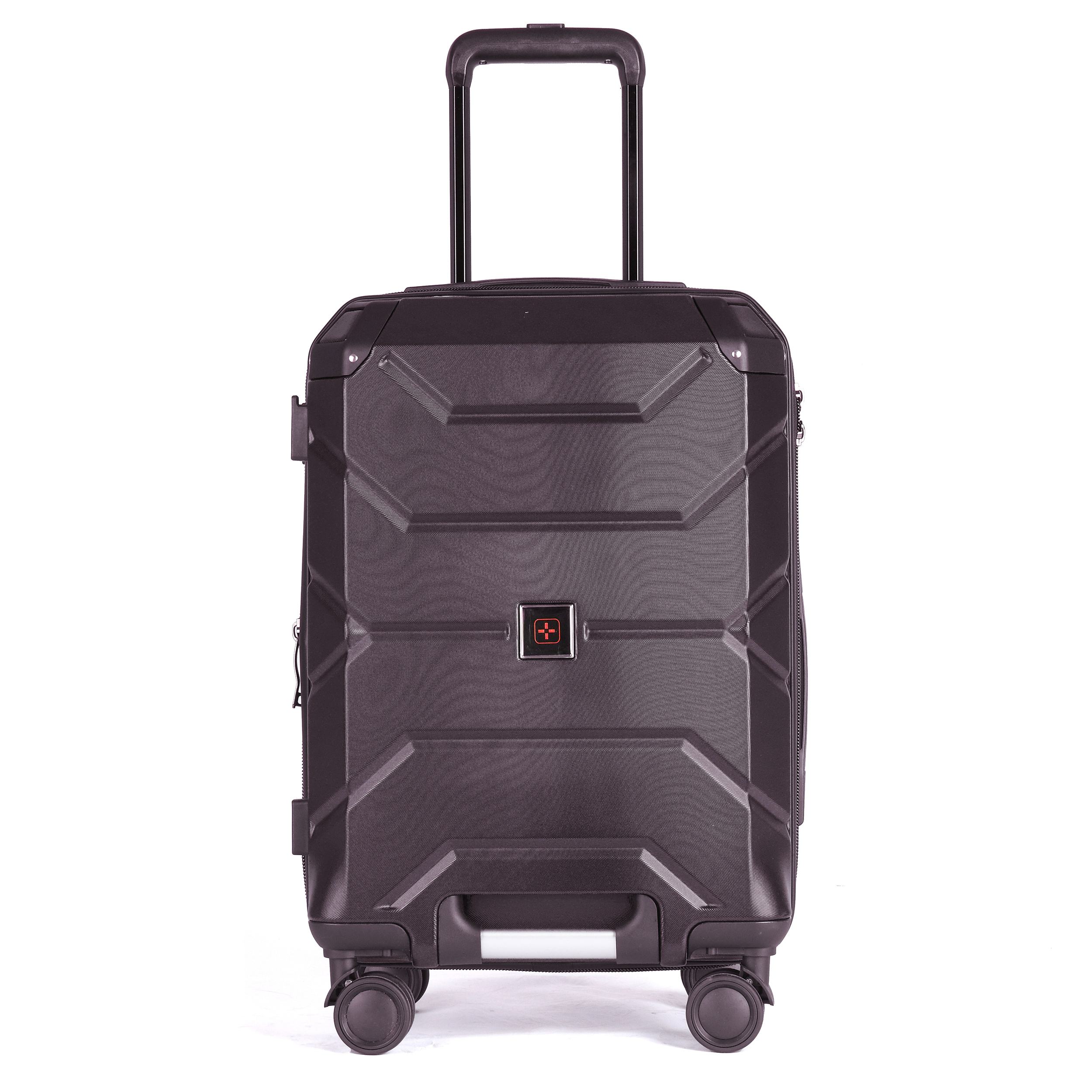 Unisex 20/24/28 Inch Trolley Luggage Set Double Layer Spinner Caster Explosion-Proof Zipper Bottom Handle Outdoor Usage ABS PP