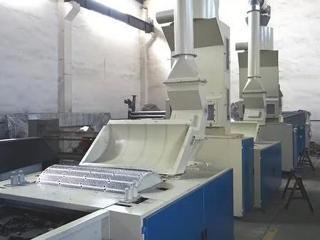 100kg/H -500kg/H Fabric Finishing Machine Textile Waste Recycling Line