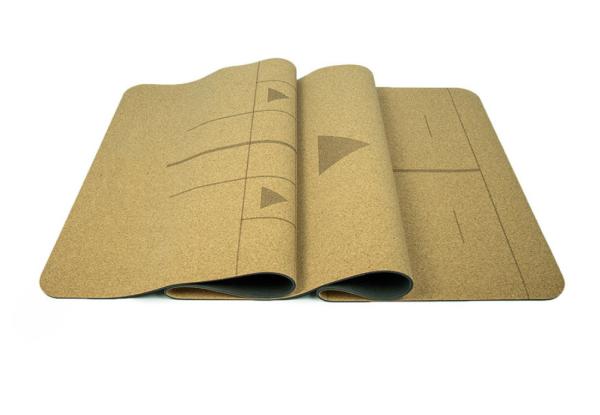 ECO-Friendly Cork Material Yoga Mat, Workout mat, Patterned Design Cork Yoga Mat, Fitness mat, workout mat