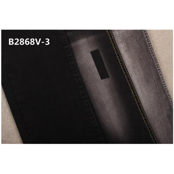 9.3 Oz Skinny Jeans Black Sulphur Dyed Woven Denim Fabric With 3 Spandex Close Fitting