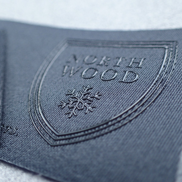 Silicone Heat Transfer Label - Elastic Washable Clothing Accessory Custom Logo Shield Badge