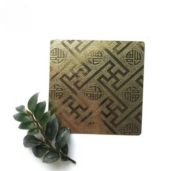 201 430 Etched Stainless Steel Sheet Mirror Colored For Architecture