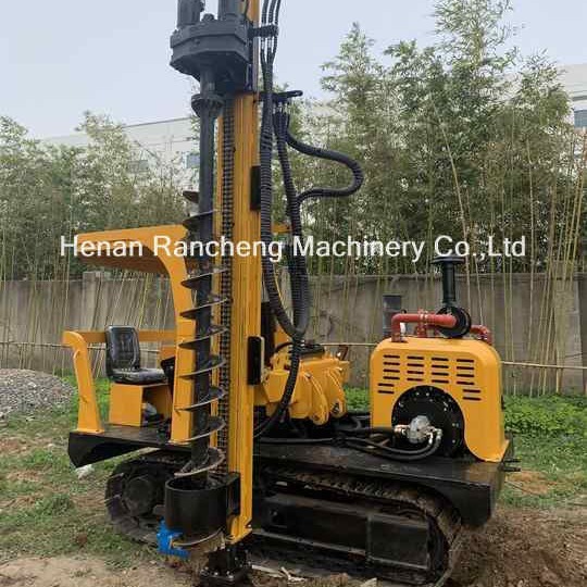 Solar Pile Driver With 6m Frame Post Crawler Ramming Machine