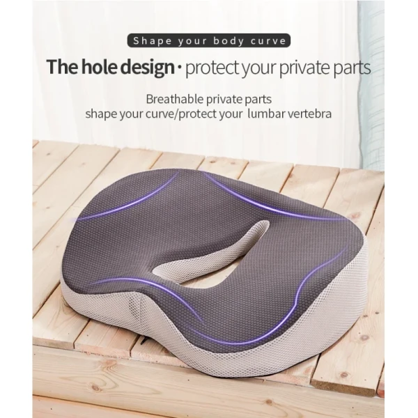 Ergonomic Car Seat Cushion with Memory Foam Filling Comfortable and 3D Mesh Design