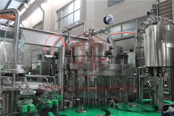 PET Bottle Filling Equipment For Carbonated Drink / Sparkling Water Bottling Plant