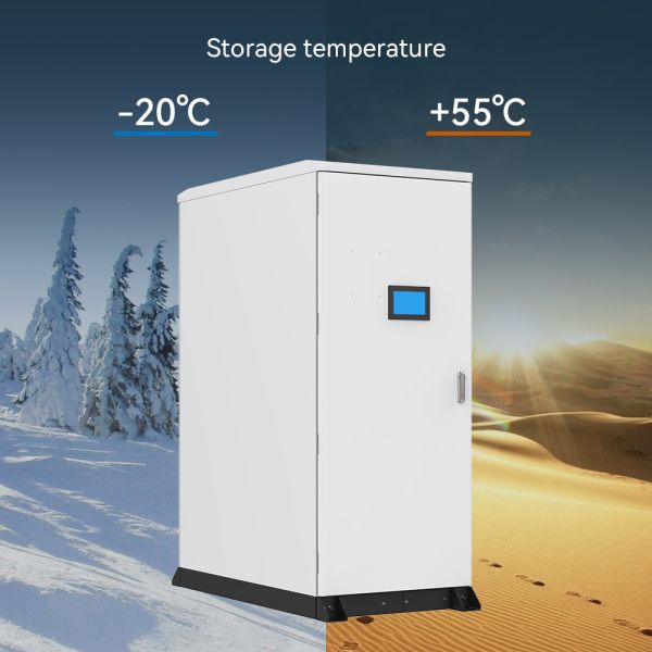 Commercial Industrial Solar Battery Energy Storage System 30kw-215kwh Lifepo4 Batteries Off/On Grid Options 50kwh-100kwh Range