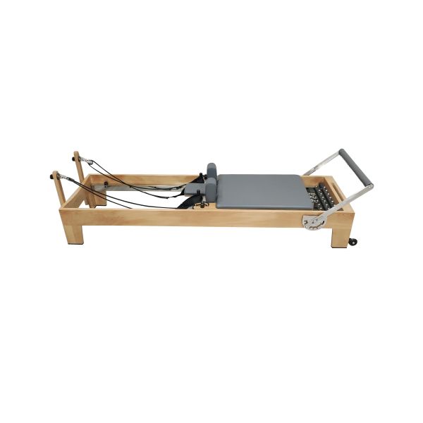 Commercial Grade Beech Wood Pilates Reformer U+PL020B with Adjustable Resistance System