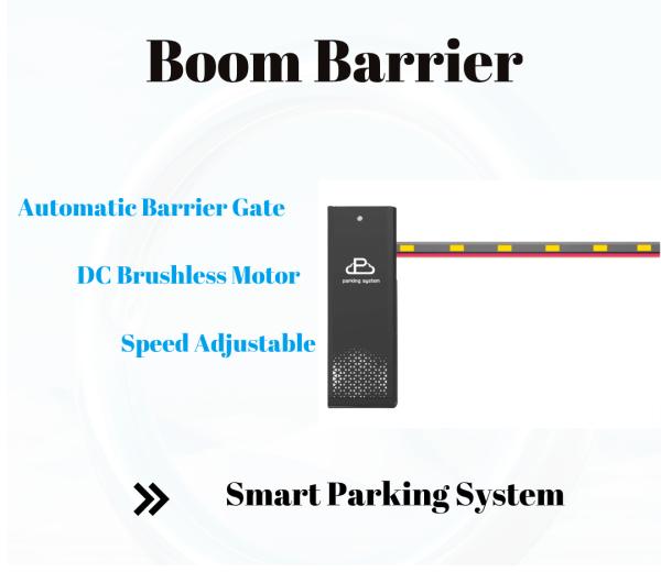 Smart Cloud Parking System Boom Barrier Gate with LED Warning Light Remote Control Vehicle Access Control Barrier for Commercial Parking Lot