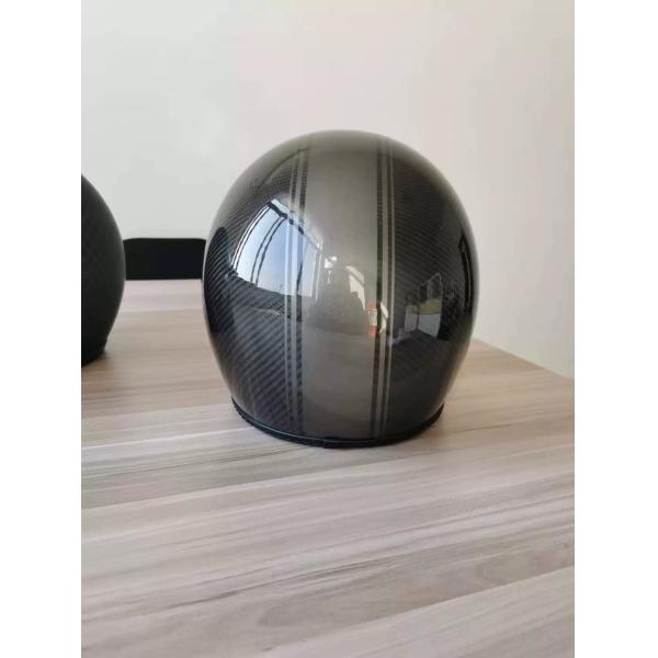 12k/3k Forged Pattern Carbon Fiber Motorcycle Helmet Road Style Customized Logo Printing