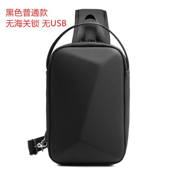 NEW MEN'S CHEST BAG LARGE CAPACITY SHOULDER BAG CROSSBODY BAG MALE LEISURE OFFICE IPAD COMPUTER CHEST BAG HARD SHELL