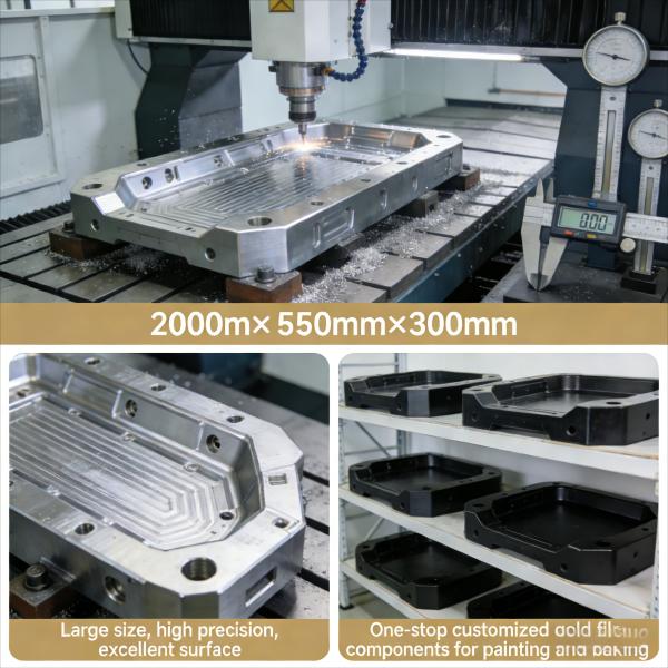 CNC Machining Precision Automotive Parts 2000mm x 500mm x 300mm Painted
