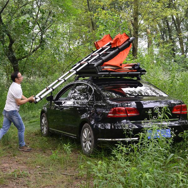 220G Polyester Canvas Car Roof Tent Lightweight Aluminum Alloy Pu Coating