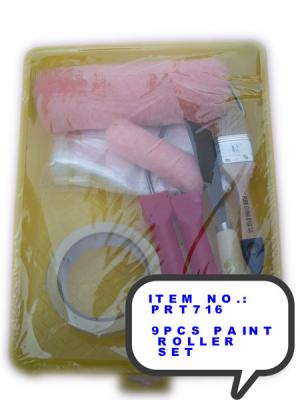 9pcs Paint Rollers Covers Durable Coating Roller Brush Wall Painting Tools Roller Sleeve