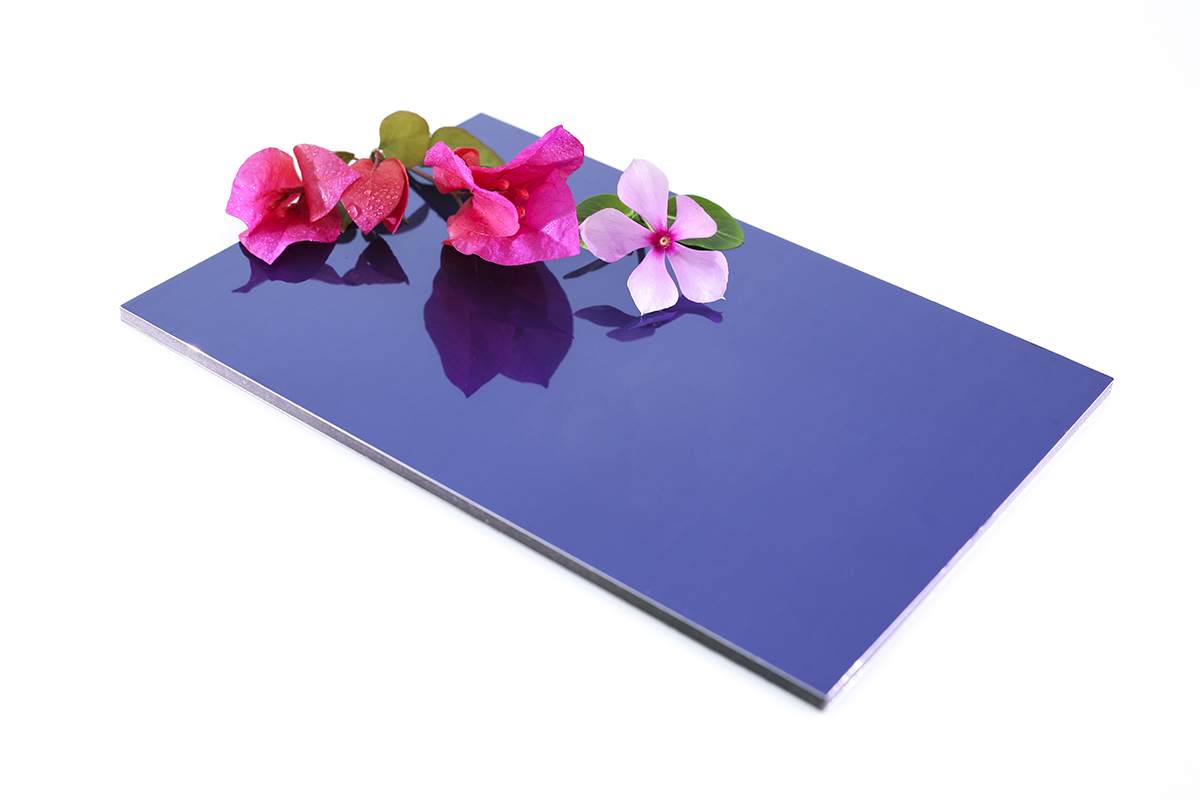 Черный 1220 X 2440 зеркальный алюминиевый композитный панель ПВДФ покрытие огнеупорные Acp листы