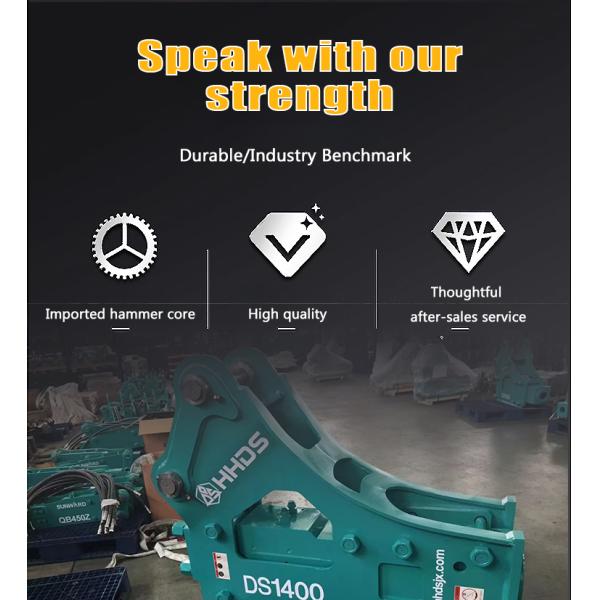 Triangle Side Type Excavator Breaker Hammer 300kg With Intelligent Breaking Technology