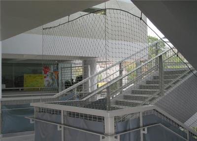 Safety Anti Falling Deck Railing Rope Wire Mesh For Architecture Bridge Stairway