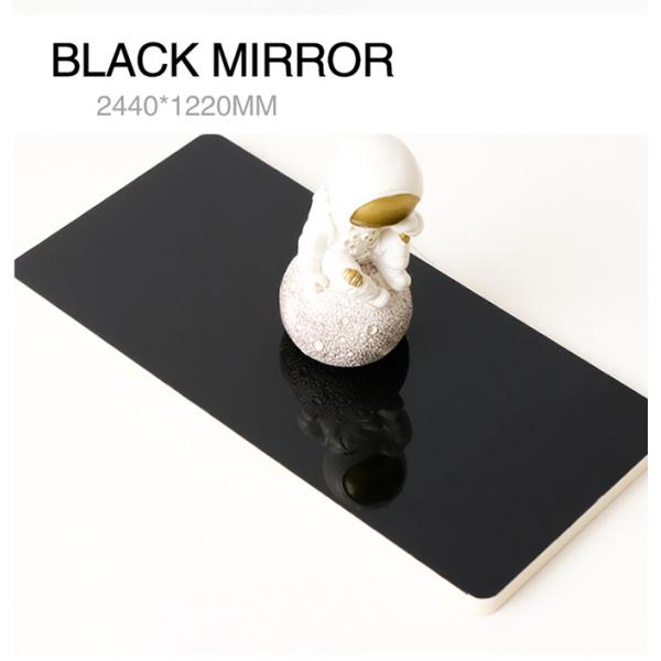 Hotel Light Luxury PET Decorative Bamboo Charcoal Wood Veneer Mirror Wall Panel