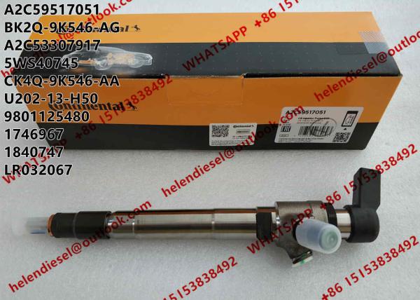 Genuine New Continental Diesel Injector A2C59517051, BK2Q-9K546-AG for Citroen, Ford, Land Rover, Peugeot U202-13-H50