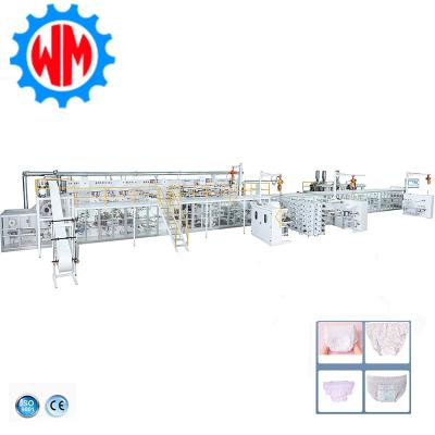 High Speed Sanitary Pad Menstrual Panties Making Machine with Automatic Packaging