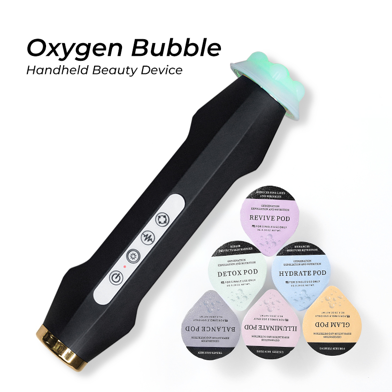 Oxygen Bubble Handpiece LED Microbubble Lift Bright Portable Skin Salon Instrument