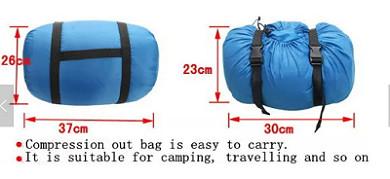 Red blue travel ultralight Oval Sleeping Bag for 4 year old toddlers